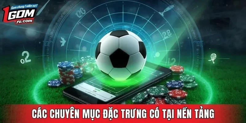 Các chuyên mục đặc trưng có tại nền tảng